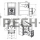 Банная печь Эверест 24 (280) в облицовке Талькохлорит, S-20