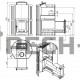 Дровяная печь для бани Везувий Скиф Ковка (210) "М", закрытая каменка