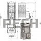 Дровяная печь для бани Aston 20 со стеклянной дверцей
