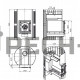 Дровяная печь для бани Везувий Скиф Стандарт 22 (ДТ-4) Б/В