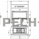 Каминная топка Hoxter HAKA 89/45WT+