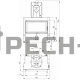 Каминная топка Hoxter HAKA 67/38N (стальной теплообменник с вертикальным выходом)