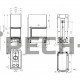 Каминная топка EcoKamin Дельта 900 PB три стекла подовое горение принтинг черный шамот