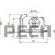 Каминная топка Hoxter ECKA 76/45/57Lh (стальной теплообменник)