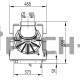 Каминная топка Hoxter HAKA 37/50G (чугунный дымосборник)