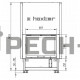 Каминная топка Hoxter HAKA 67/51h (под подключение аккумулятивных колец)
