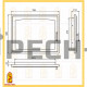 Дверь каминная МЕТА ДК720-1А