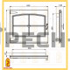 Дверь каминная МЕТА НОРМАНДИЯ (ДК650-1А)