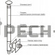 Настенный комплект дымохода Везувий BLACK Стандарт - Ø115, 6 м