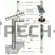 Проход через крышу 0° Schiedel Permeter 25 (⌀ 300/350 мм)