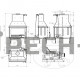 Каминная топка ABX Oxford 10 с теплообменником (10 кВТ в воду)