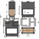 Каминная топка Chazelles Design DDF1200