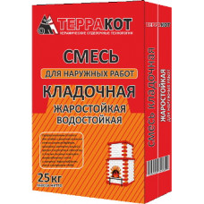 Смесь для наружных работ кладочная Терракот, 25 кг