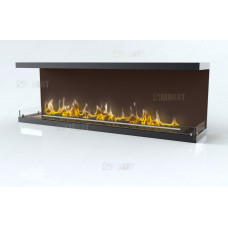 Торцевой очаг BIOART Rodos c автоматическим топливным блоком Smart Fire A3