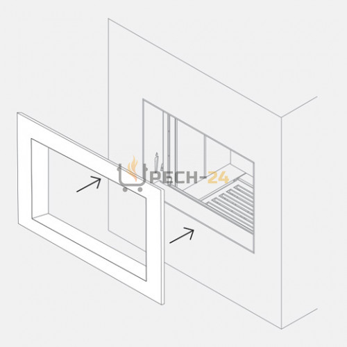 Рамка 4 см для топки Rocal TermoGar GN70