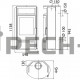 Печь-камин ABX Polar 6 (гранит голд)