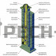 Комплект дымохода ECOOSMOSE "OSMOTEC" DV=120 мм. Одноходовая с вентканалом 4 пм