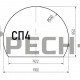 Стекло напольное LK BLACK СП-4 (под печь)