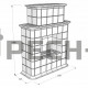 Изразцовая облицовка электрокамина ArtKaden "Русь" Глория Гранд