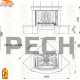 Камин Мета (облицовка Орлеан 800 с топкой Панорама 800П)