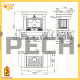 Камин Мета (облицовка Престо с топкой Эльба 700П)