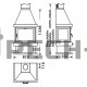 Печь-камин Panadero Copenhague