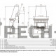 Каминокомплект ABX Oxford Klasik с теплообменником (цоколь из печаника, деревянная балка)