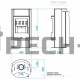 Печь-камин ABX Pori 7 Аква (серая сталь, талькохлорит)