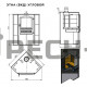 Печь-камин Etna (Этна) БКД угловой
