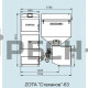 Твердотопливный котел ZOTA Стаханов 63 кВт (бункер слева)