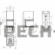 Каминная топка EcoKamin Дельта 700 три стекла подовая принтинг
