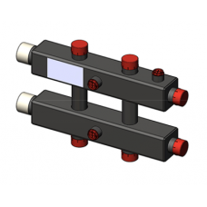 Гидравлический коллектор Zota горизонтальный, 3 контура