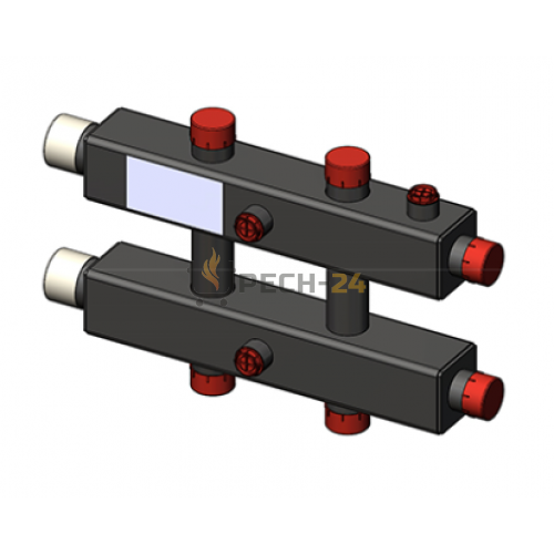 Гидравлический коллектор Zota горизонтальный, 3 контура