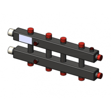 Гидравлический коллектор Zota горизонтальный, 5 контуров