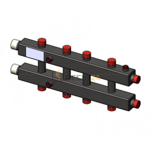 Гидравлический коллектор Zota горизонтальный, 5 контуров