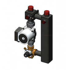 Насосный модуль Zota со смесителем под привод СП25/60 (Grundfos 130 мм+клапан)