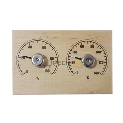 Термометр для сауны LK СБО-2тг банная станция+гигрометр "прямоугольная"