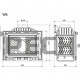 Каминная топка Kaw-Met W6 с шибером