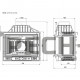 Каминная топка Kaw-Met W4 LP (3 стекла)