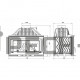 Каминная топка Kaw-Met W16 с шибером 14 кВт