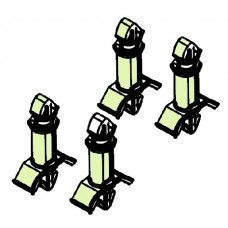 Пластмассовые клипсы Tylo 12,5 мм (4 шт)