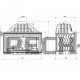 Каминная топка Kaw-Met W16 с шибером 18 кВт