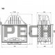 Каминная топка Kaw-Met W8 с шибером