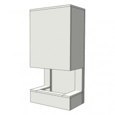Короб для высоких топок с 3 стеклами