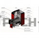 Дровяная печь для бани Термофор Ниагара 18 антрацит