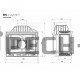 Каминная топка Kaw-Met W4 LB с шибером