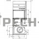 Каминная топка Hoxter ECKA 76/45/57Lha (под подключение аккумулятивных колец)