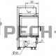 Каминная топка Hoxter ECKA 67/45/51La (под подключение аккумулятивных колец)