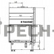 Каминная топка Hoxter ECKA 76/45/57Lha (стальной теплообменник)