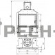 Каминная топка Hoxter HAKA 78/57a (стальной теплообменник с вертикальным выходом)